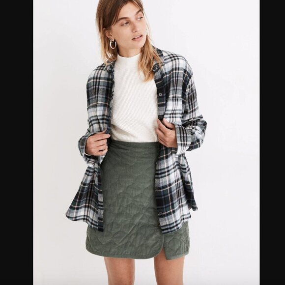 Madewell Flannel Sunday Shirt in Cronston Plaid M - Picture 1 of 8